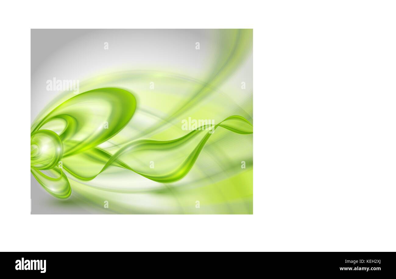Résumé fond ondulant vert Illustration de Vecteur
