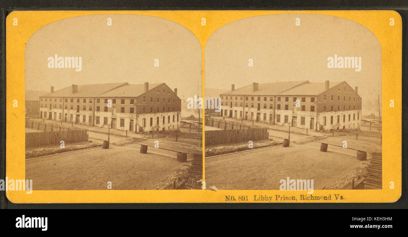 Libby Prison, Richmond, VA, par Kilburn Brothers Banque D'Images