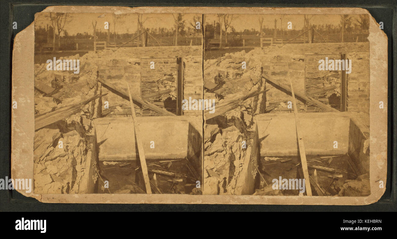 M. Sander's Cave dans laquelle la famille a trouvé refuge, par Everett, James E., 1834 Banque D'Images