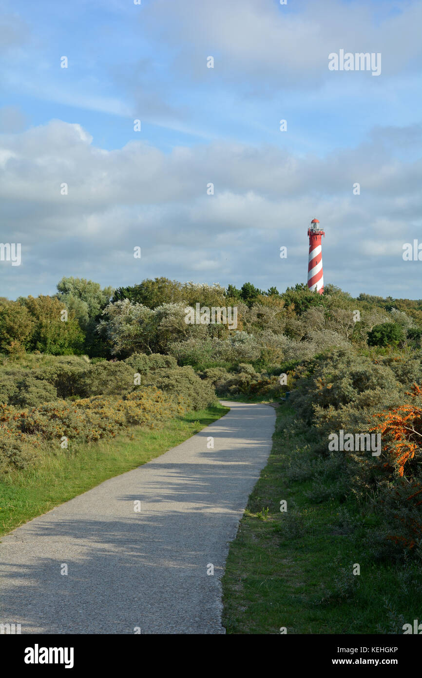 Façon de les 53 mètres de haut en westerlichttoren phare nieuw haamstede aux Pays-Bas sur 225 Banque D'Images