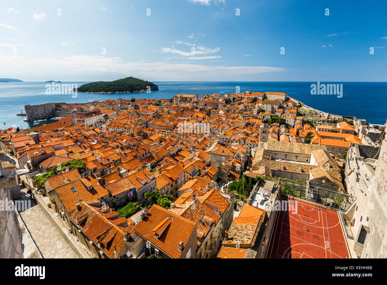 Vue panoramique sur le front de mer Banque D'Images