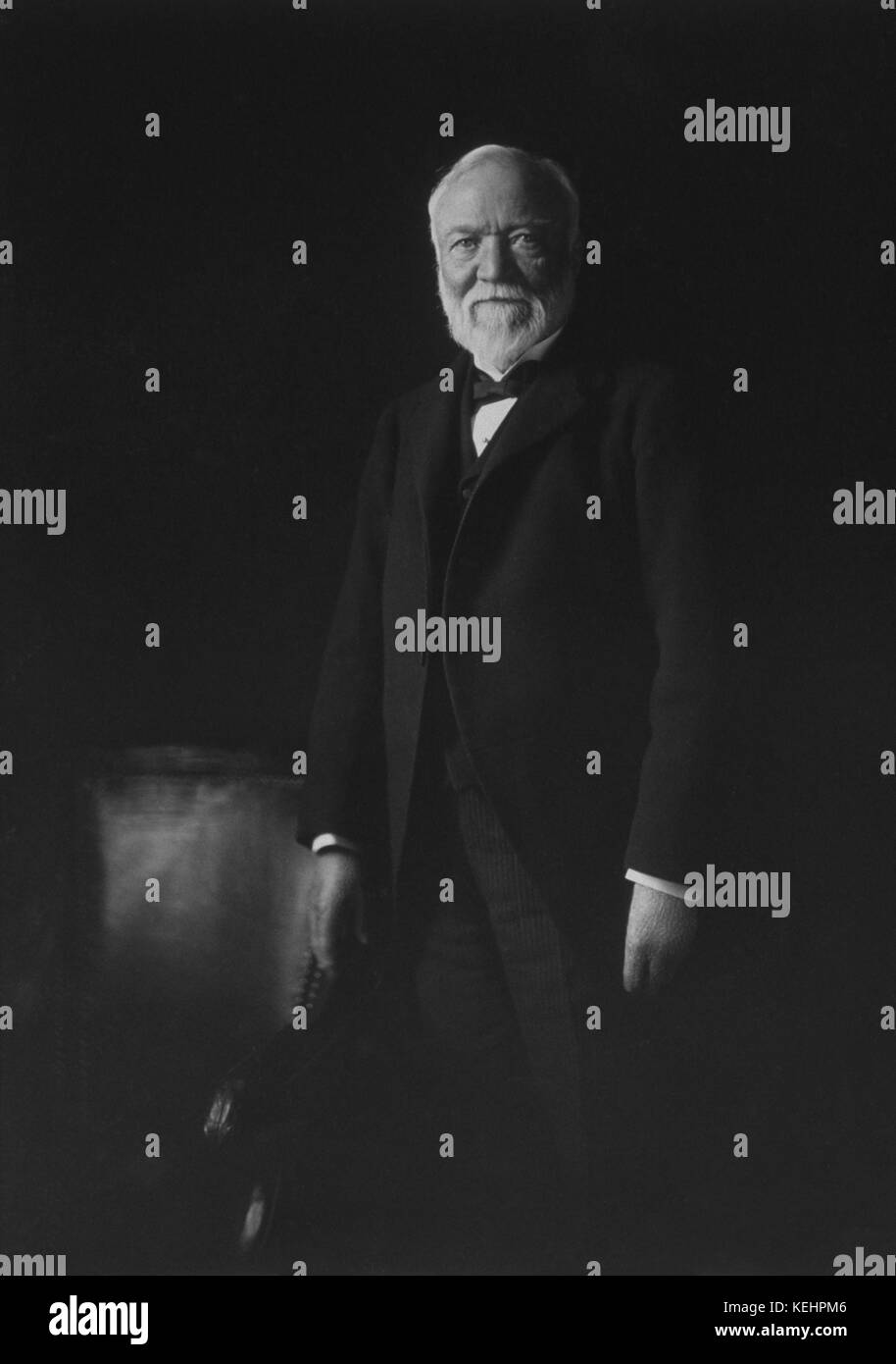 Andrew Carnegie,portrait permanent par Theodore c. marceau,1913 Banque D'Images