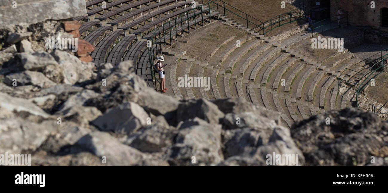 Théâtre antique de Taormina Banque D'Images