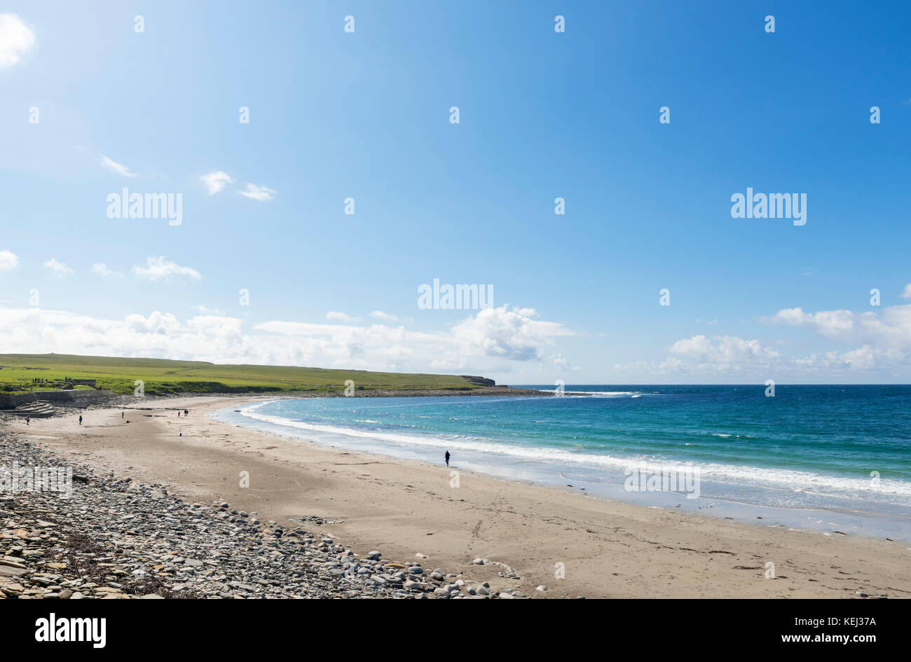 La plage de Skara Brae, Mainland, Orkney, Scotland, UK Banque D'Images