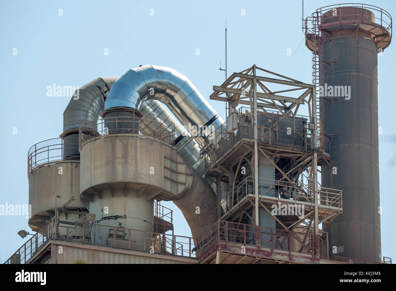Cimenterie de Beaucaire, France Banque D'Images