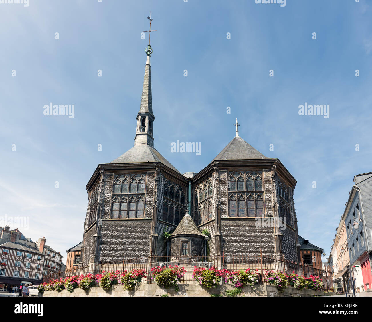 Voir à l'église sainte Catherine à Honfleur en france. l'église en bois
