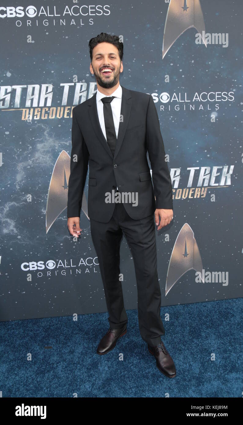 Première de 'Star Trek : Discovery' de CBS au Cinerama Dome - arrivées avec : Shazad Latif où : Los Angeles, Californie, États-Unis quand : 19 Sep 2017 crédit : Guillermo Proano/WENN.com Banque D'Images