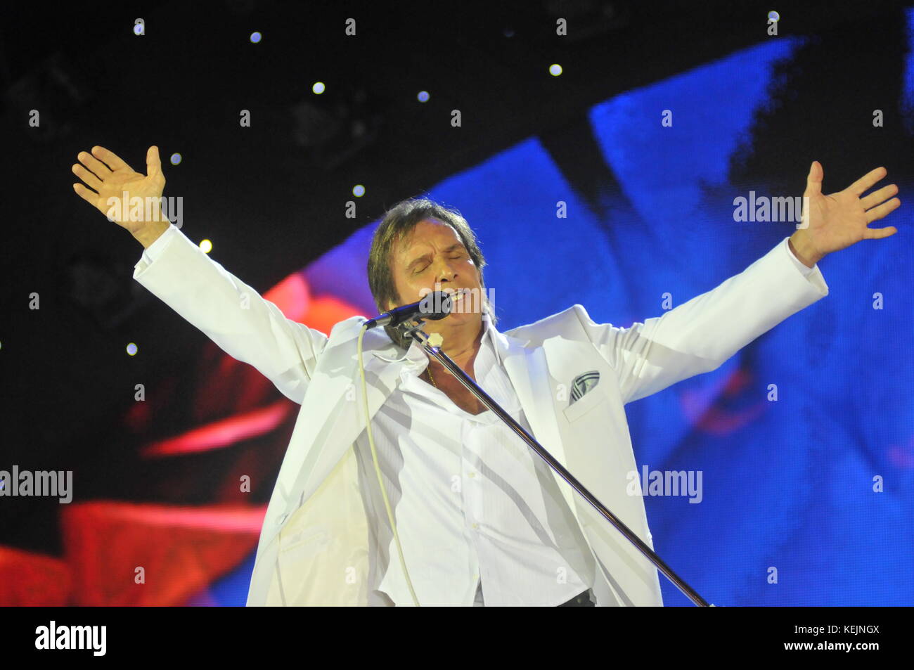 Rio de Janeiro-Brazil, 20 décembre 2013 concert ROBERTO CARLOS (célèbre chanteur brésilien) à l'HSBC Arena de Rio de Janeiro Banque D'Images