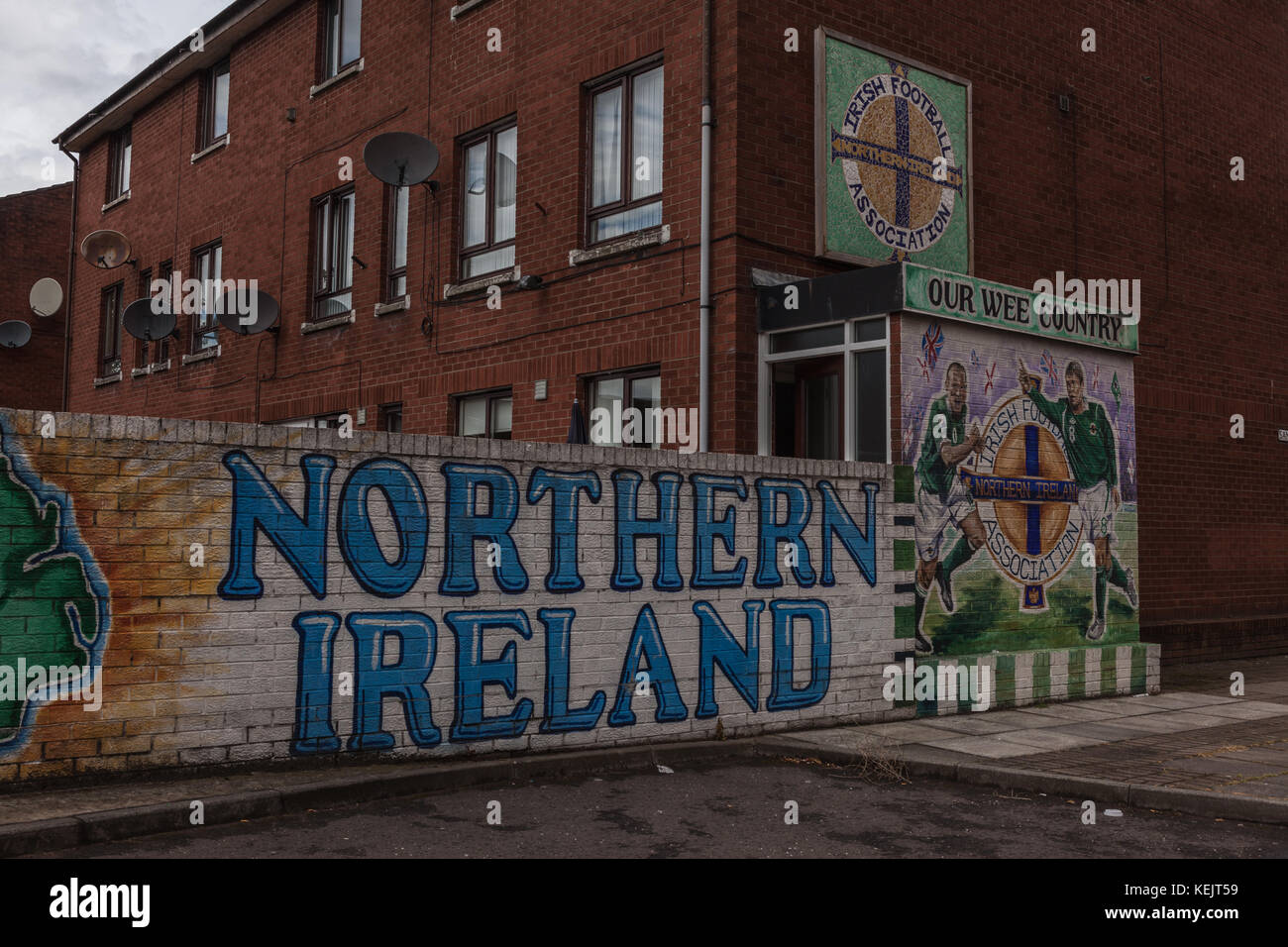 Sandy Row - Belfast Banque D'Images