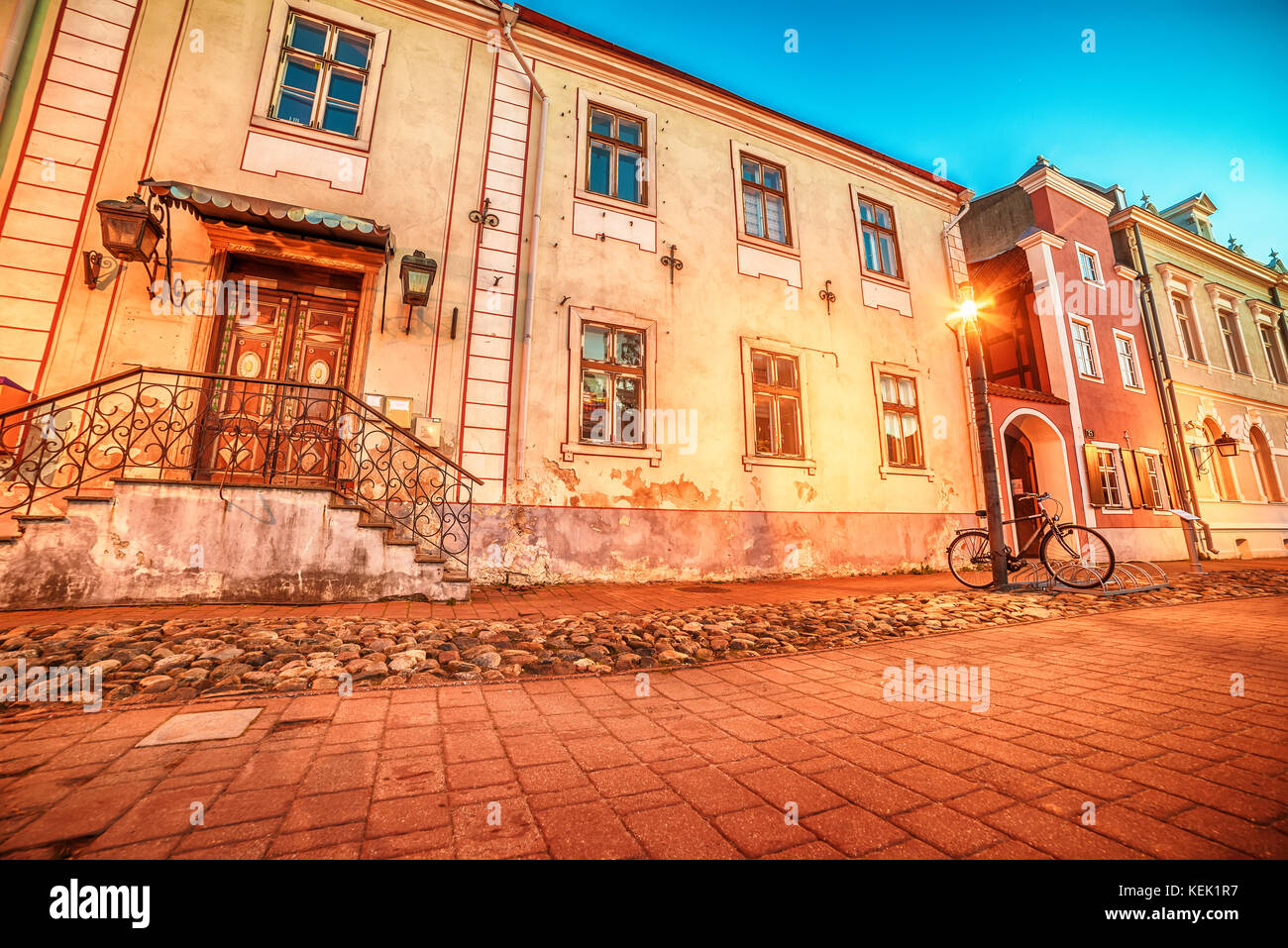 Parnu, Estonie, pays baltes : la vieille ville Banque D'Images