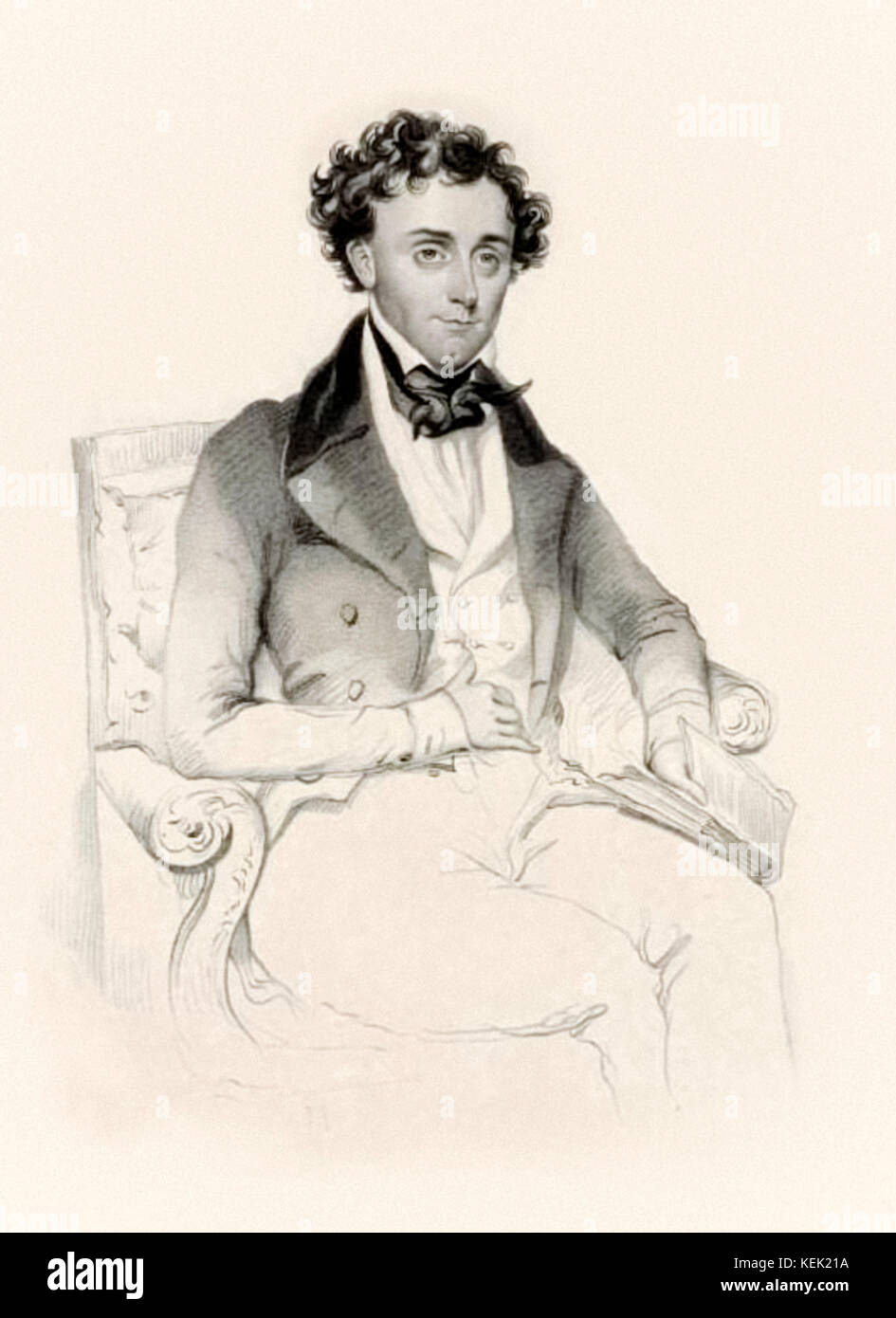 Thomas Dartmouth Rice (1808-1860), dramaturge américain blanc et artiste de scène acteur qui effectuées en utilisant la voix afro-américaine blackface, chants et danse sur scène. Sa création la plus connue est le caractère Jim Crow qu'il a effectuée en blackface. L'exécution sous le nom de Daddy le riz, son de harpe a été très populaire dans les années 1830, même à l'échelle internationale à Londres en 1836. Banque D'Images