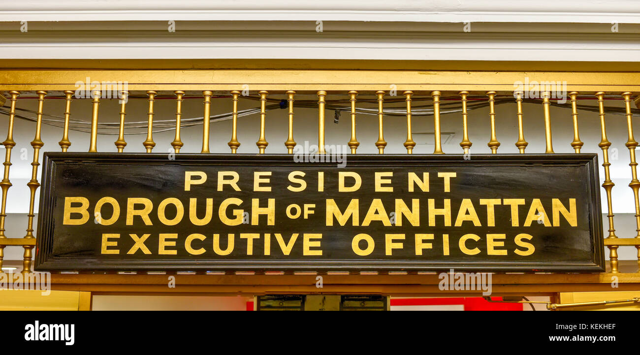 Manhattan borough president Banque de photographies et d’images à haute