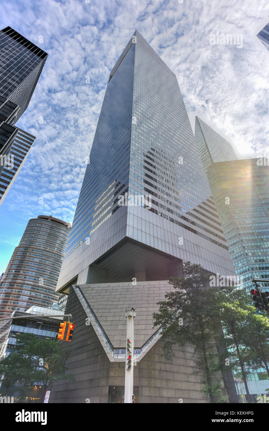 New York - 11 octobre 2017 : le citigroup center (anciennement Citicorp center et maintenant connu sous le nom de son adresse, 601 Lexington Avenue) office tower dans n Banque D'Images