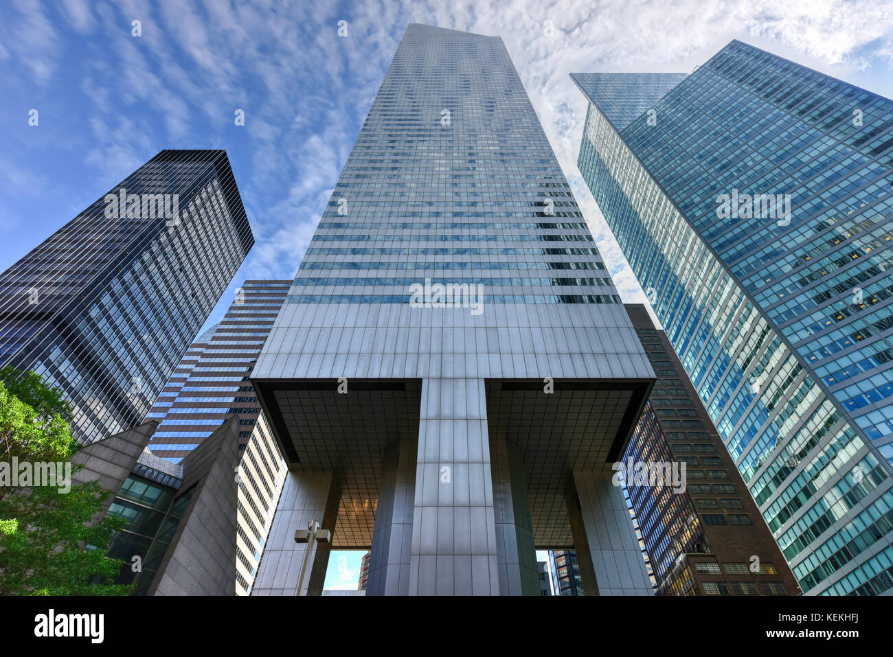 New York - 11 octobre 2017 : le citigroup center (anciennement Citicorp center et maintenant connu sous le nom de son adresse, 601 Lexington Avenue) office tower dans n Banque D'Images