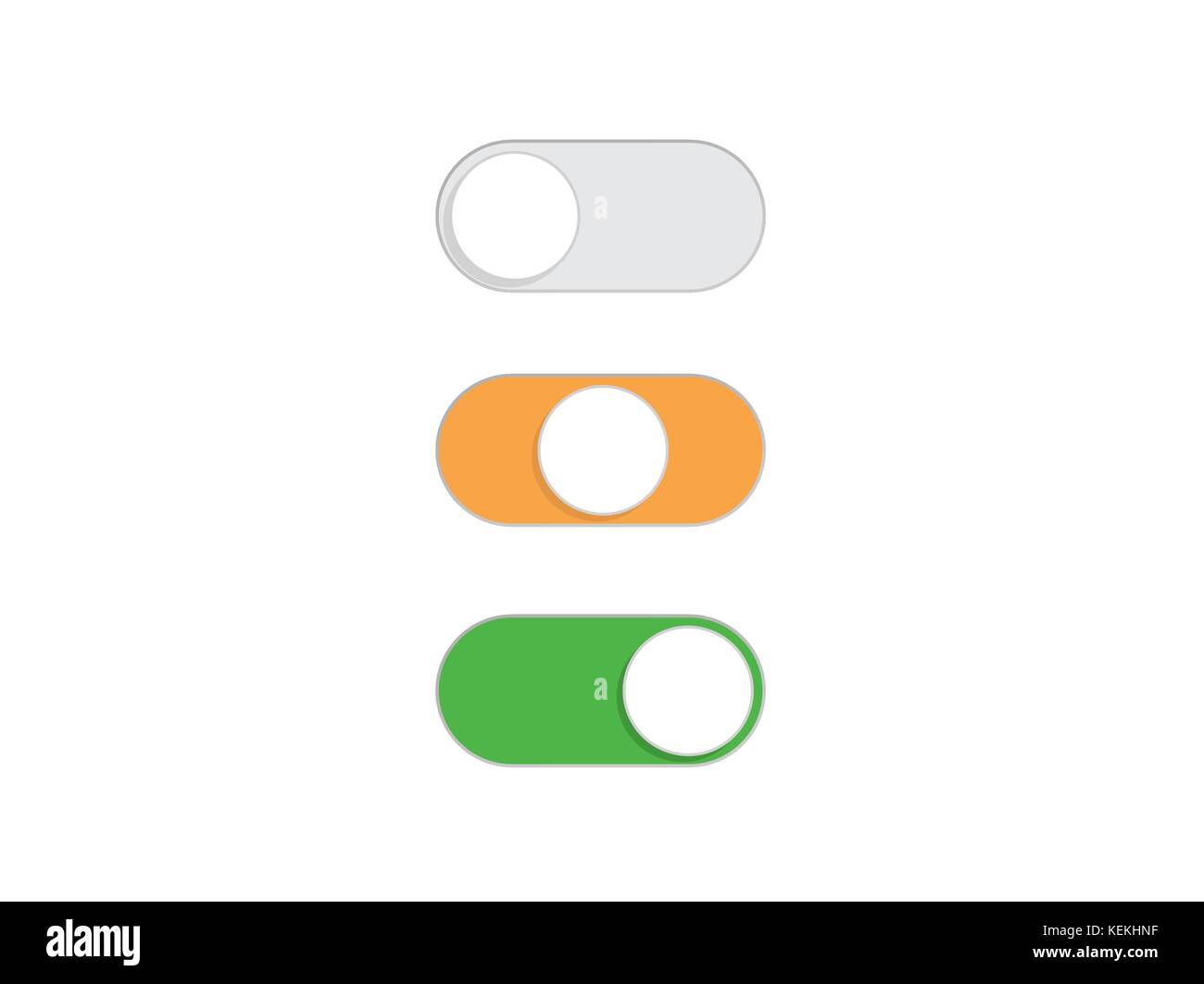 Télévision et sur simple bouton off de l'interrupteur à bascule du format vectoriel Illustration de Vecteur