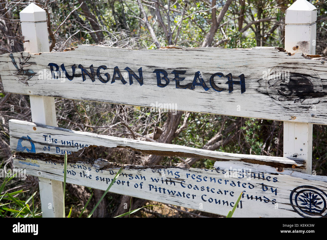 Bungan beach dans la banlieue de Sydney Sydney sur Newport Newport Beach, les plages du nord est au nord et Mona Vale Beach au sud,Sydney Banque D'Images