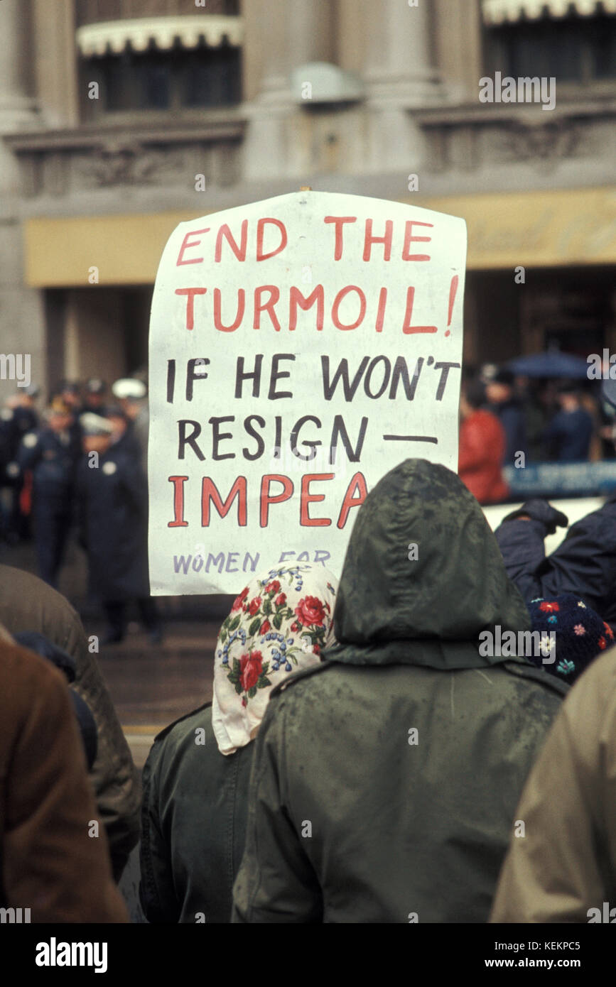 Protestation contre la guerre du Vietnam, Chicago, Mars 1974 Banque D'Images Protestation contre la guerre du Vietnam, Chicago, Mars 1974 Banque D'Images