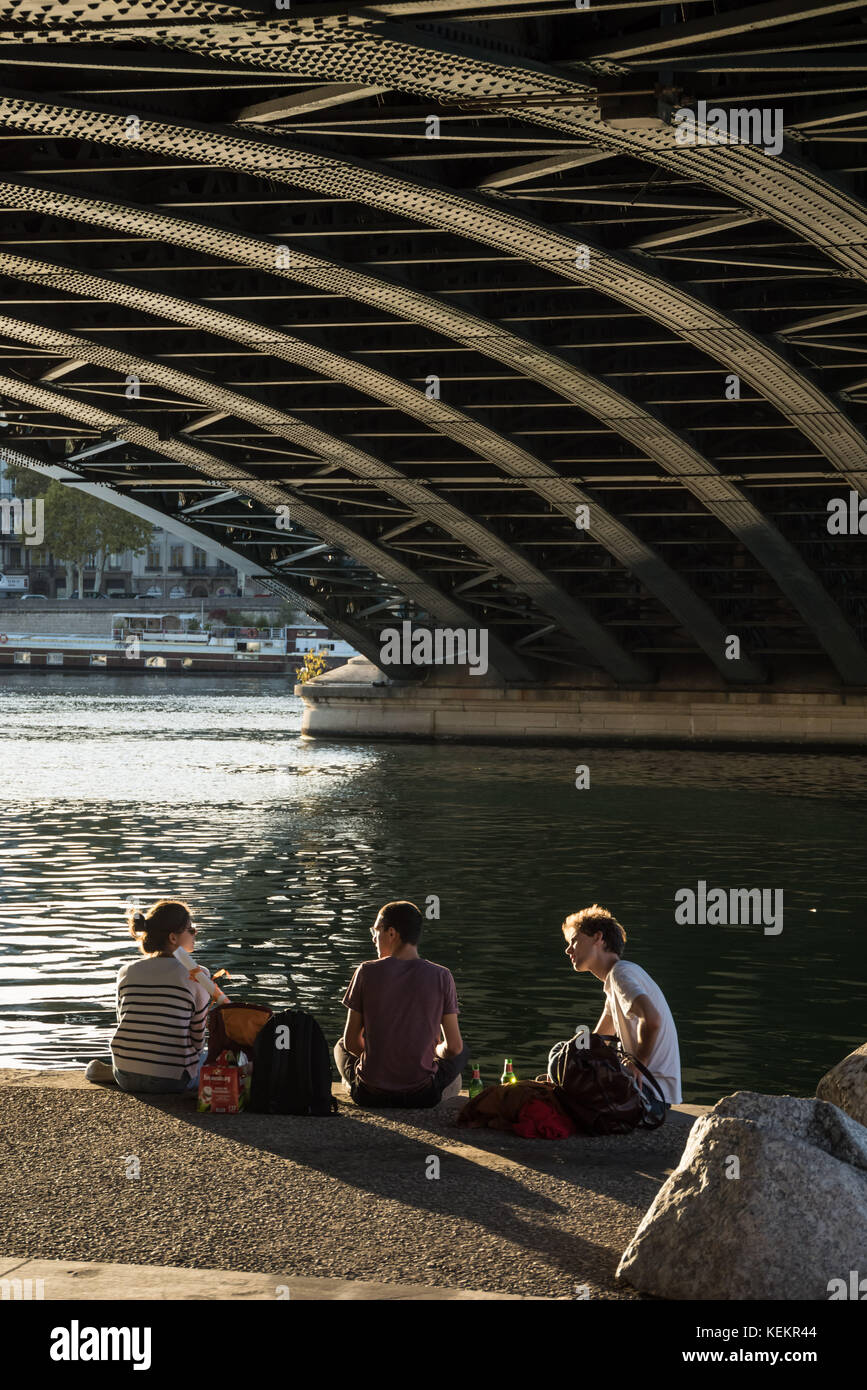 Lyon, Pont de l'université Banque D'Images