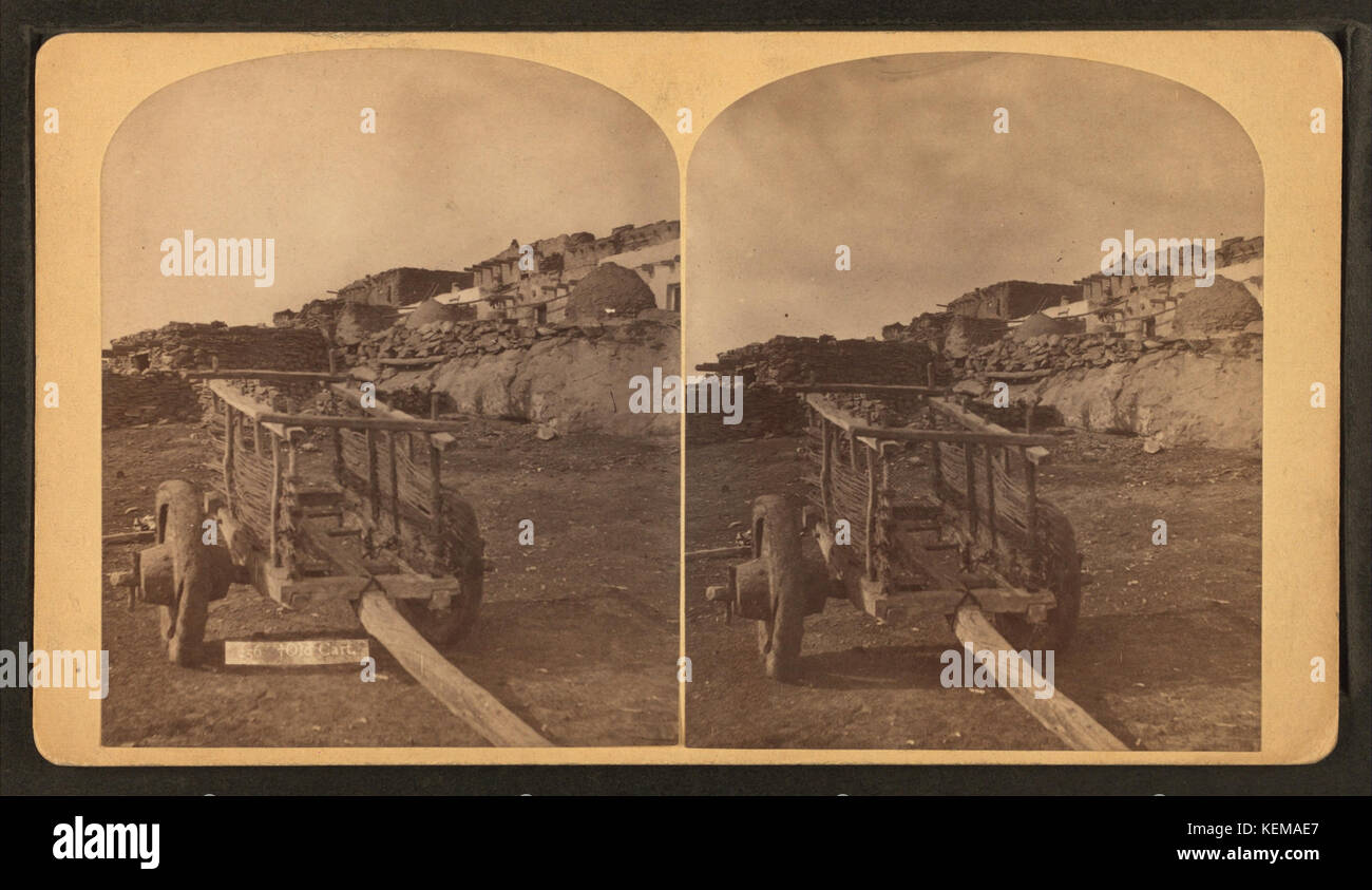 Cette image, intitulée 'View of a Cart' par Cunningham & Co, présente une scène vintage d'un chariot, reflétant les transports du XIXe siècle et la vie quotidienne. Banque D'Images