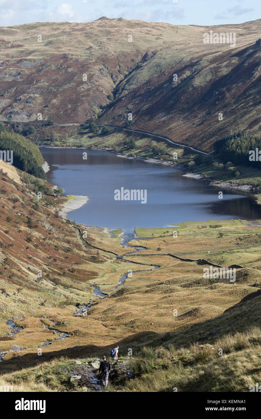 Vue d'haweswater dans dans la vallée de l'eden mardale dans le lake district Banque D'Images