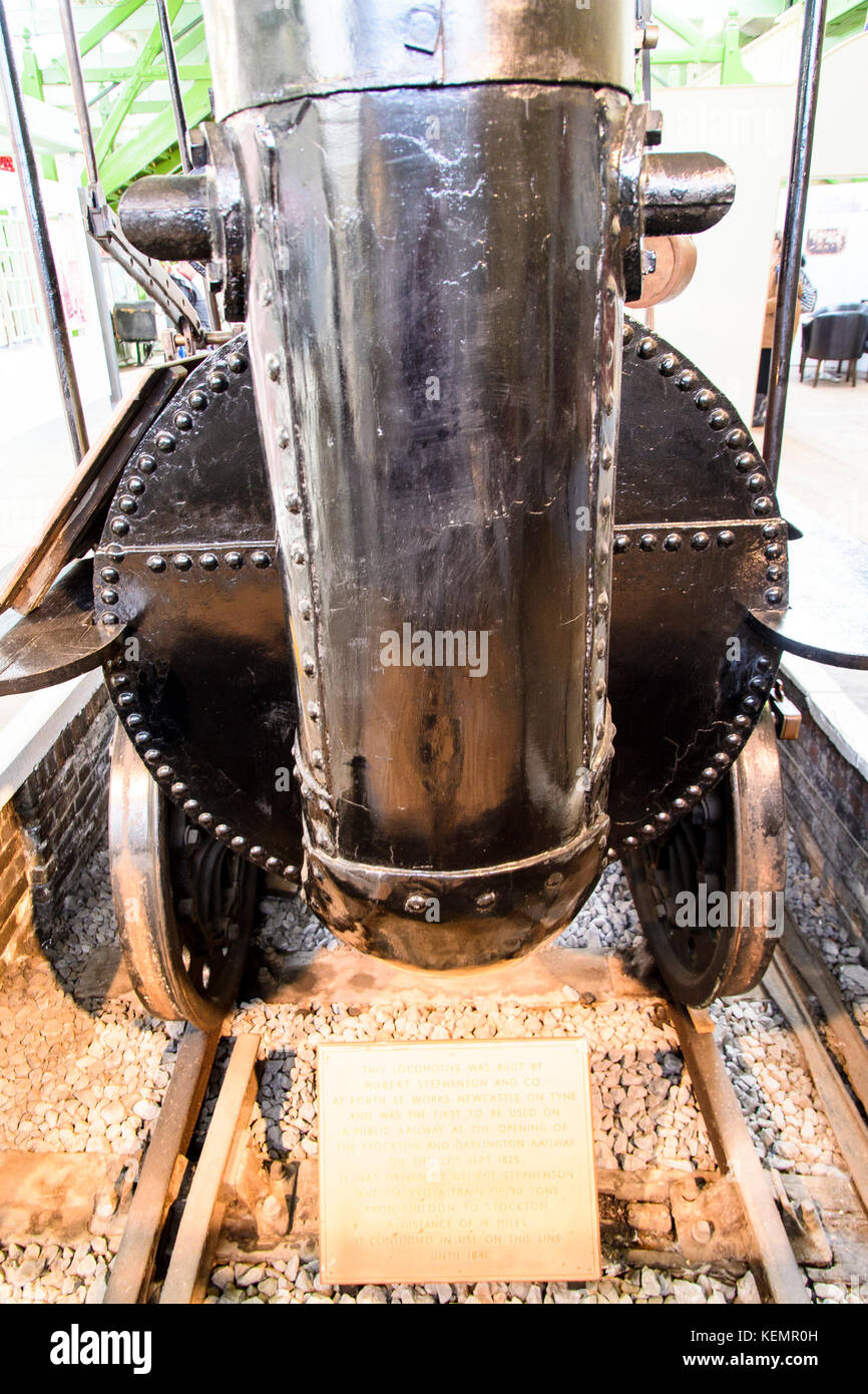 Stock photo - locomotion no 1 a été construit par George Stephenson pour le premier chemin de fer public, le chemin de fer de Stockton et Darlington. © hugh peterswald/Alamy Banque D'Images