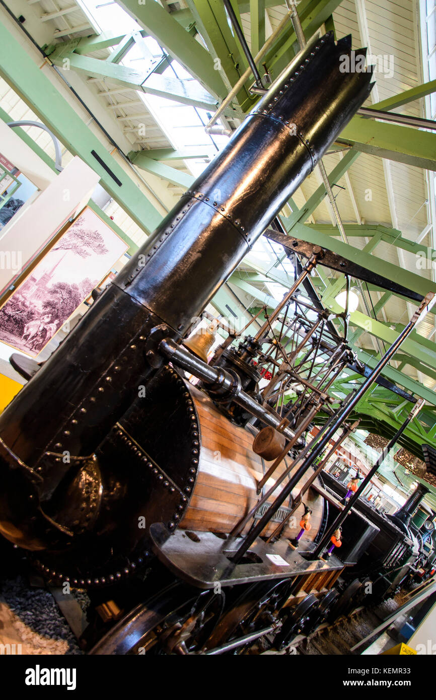 Stock photo - locomotion no 1 a été construit par George Stephenson pour le premier chemin de fer public, le chemin de fer de Stockton et Darlington. © hugh peterswald/Alamy Banque D'Images