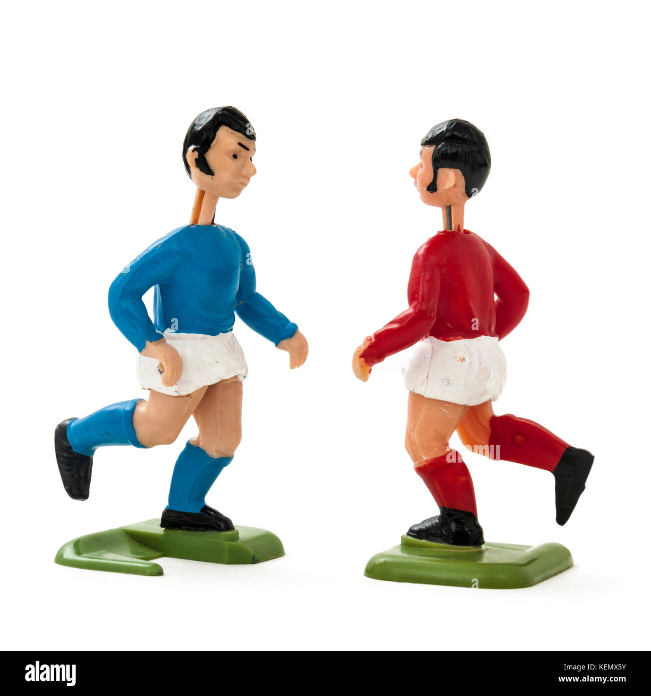 Au début des années 1970, Vintage 'Striker' baby-foot jeu de Parker, lancé comme un concurrent au populaire jeu Subbuteo Banque D'Images