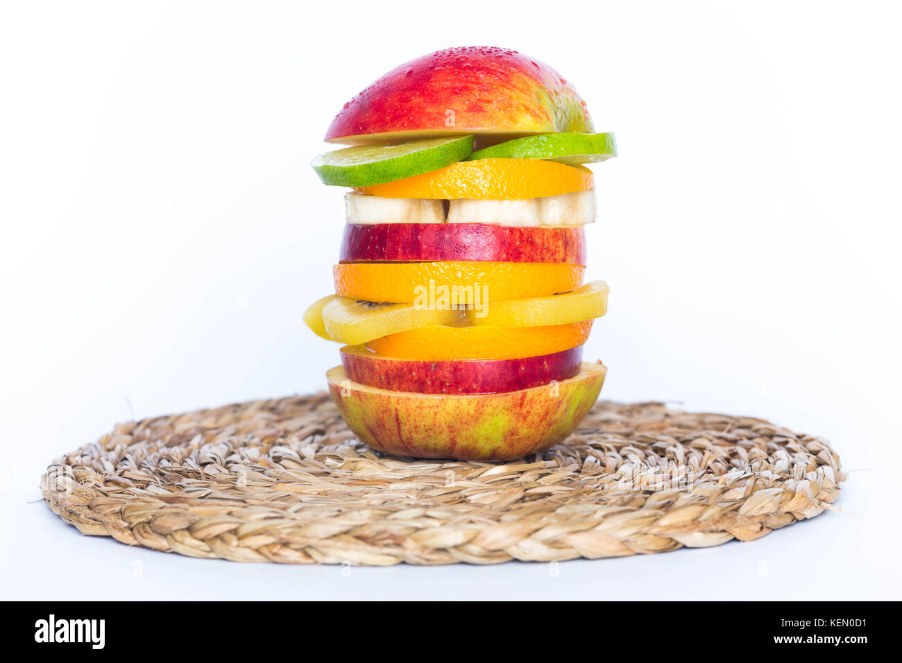 Burger de fruits / concept d'aliments sains Banque D'Images