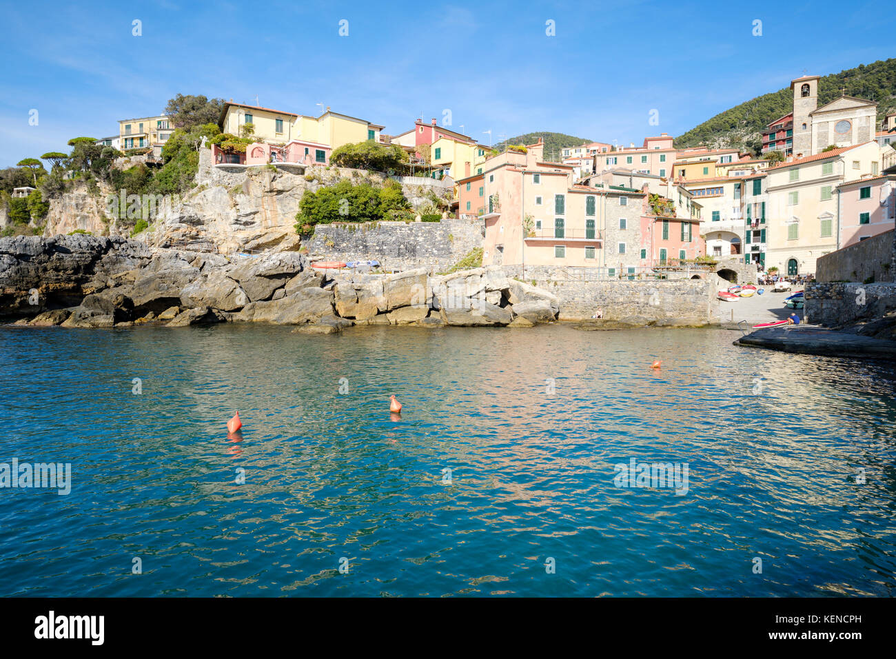 Tellaro, Golfe De La Spezia, Ligurie, Italie Banque D'Images