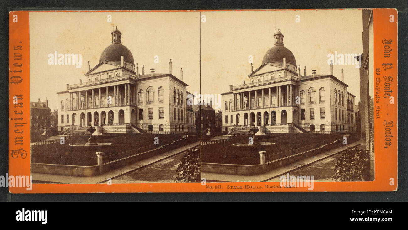 State House, Boston, Mass, en Soule, John P., 1827 1904 Banque D'Images