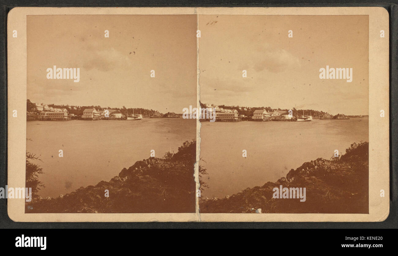 Silver Spring, l'atterrissage de Squantum, R.J, par Manchester Bros. Banque D'Images