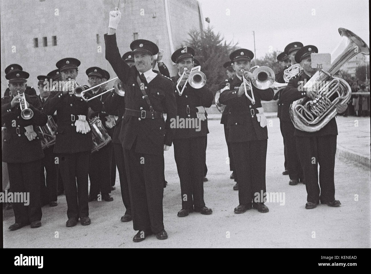 Musique de la Police d'Israël Banque D'Images