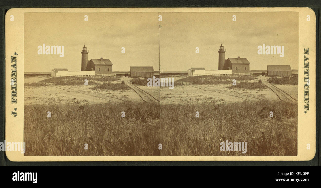 Vue d'un phare, par Freeman, J. (Josias) 2 Banque D'Images