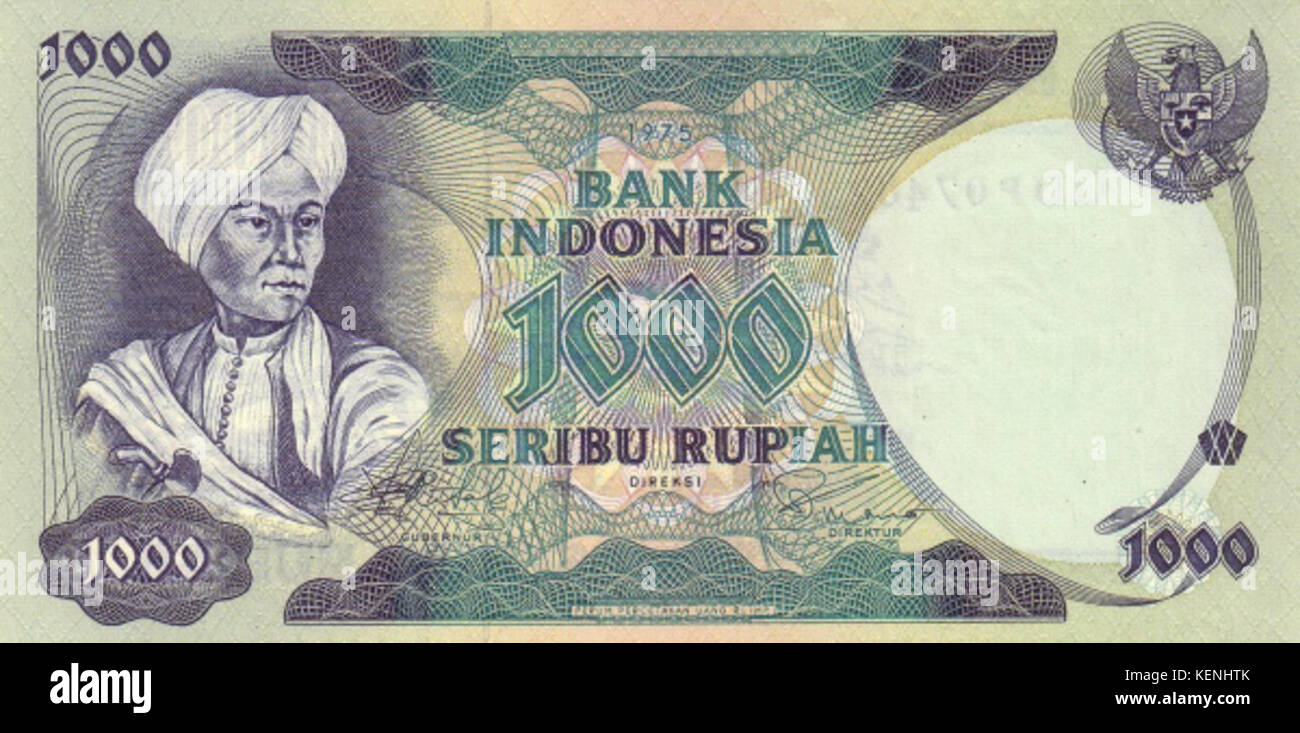 Indonésie 1975 1000r o Banque D'Images