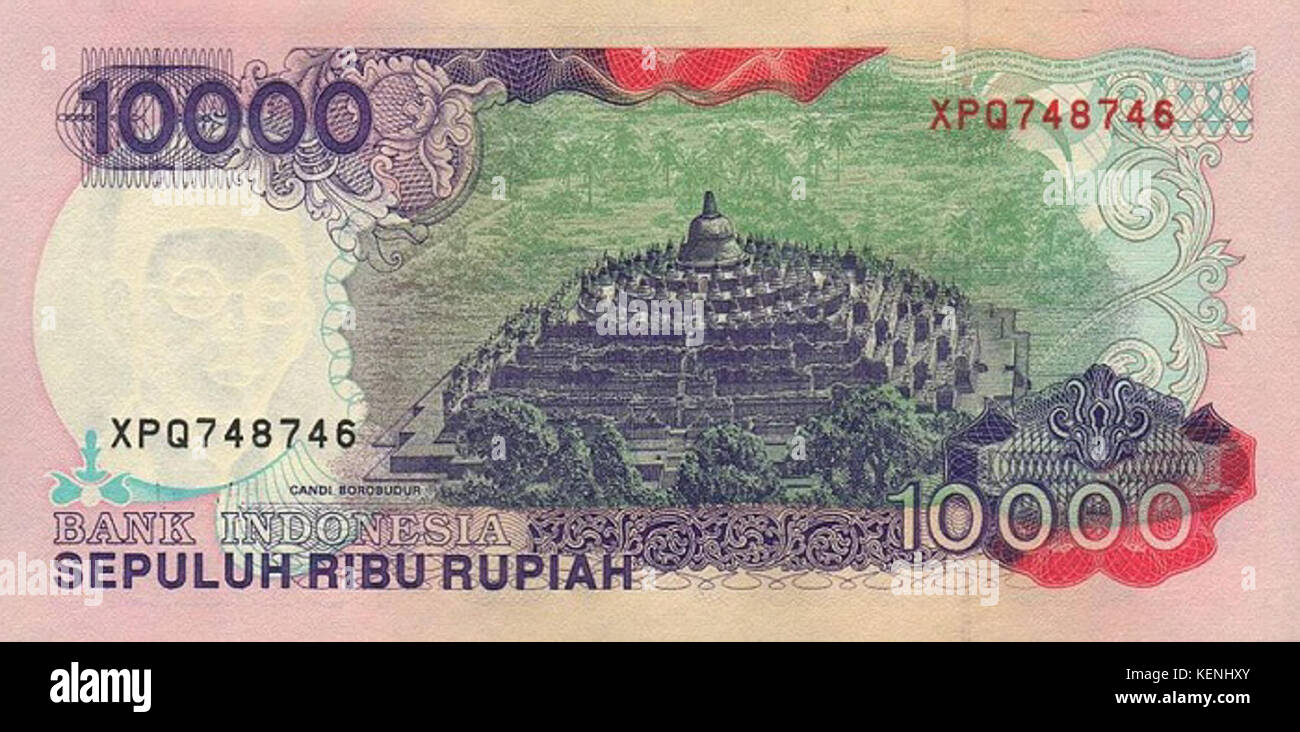 Indonésie 1992 10000r r Banque D'Images