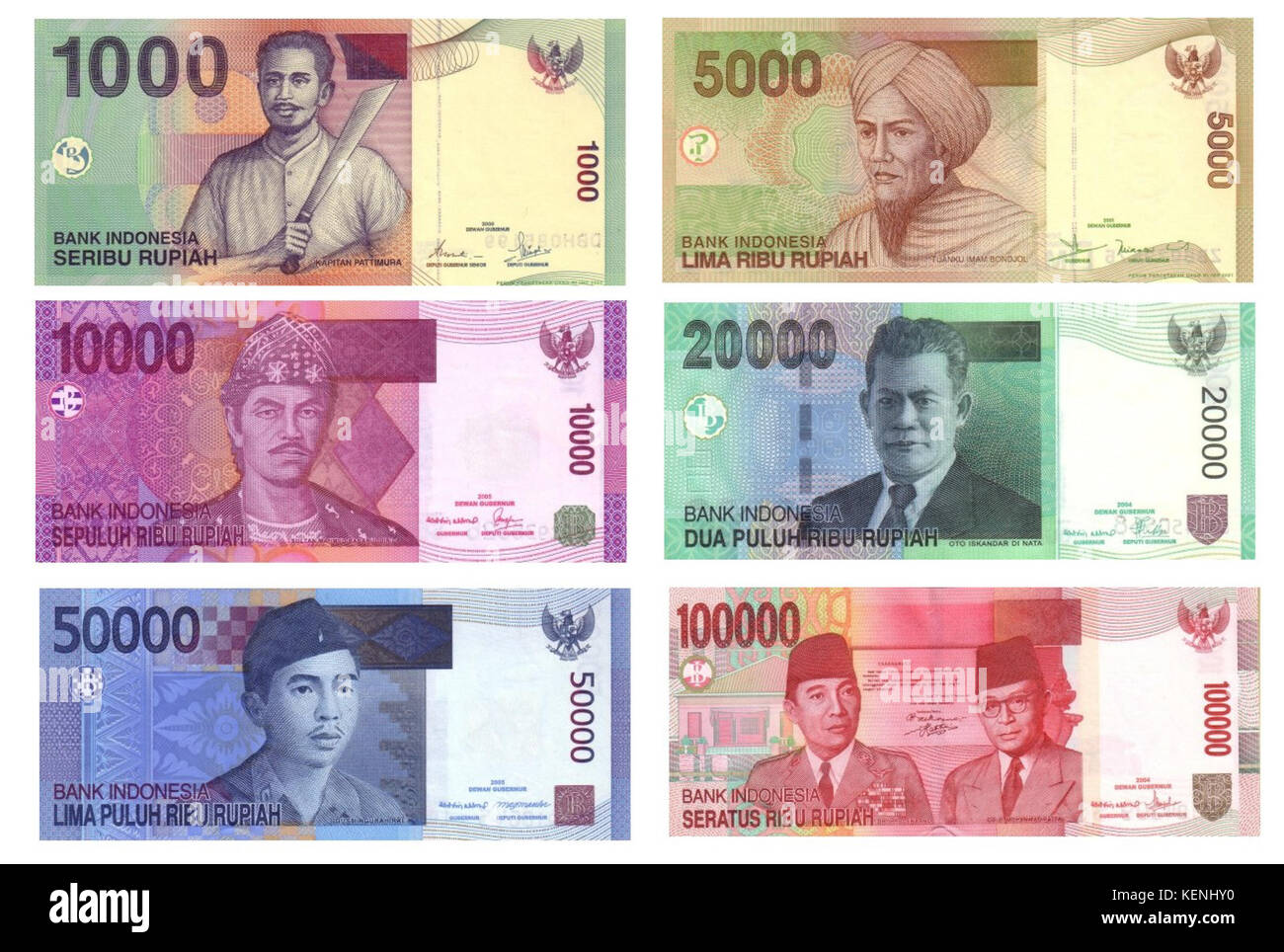 Roupie indonésienne (IDR) billets Photo Stock - Alamy