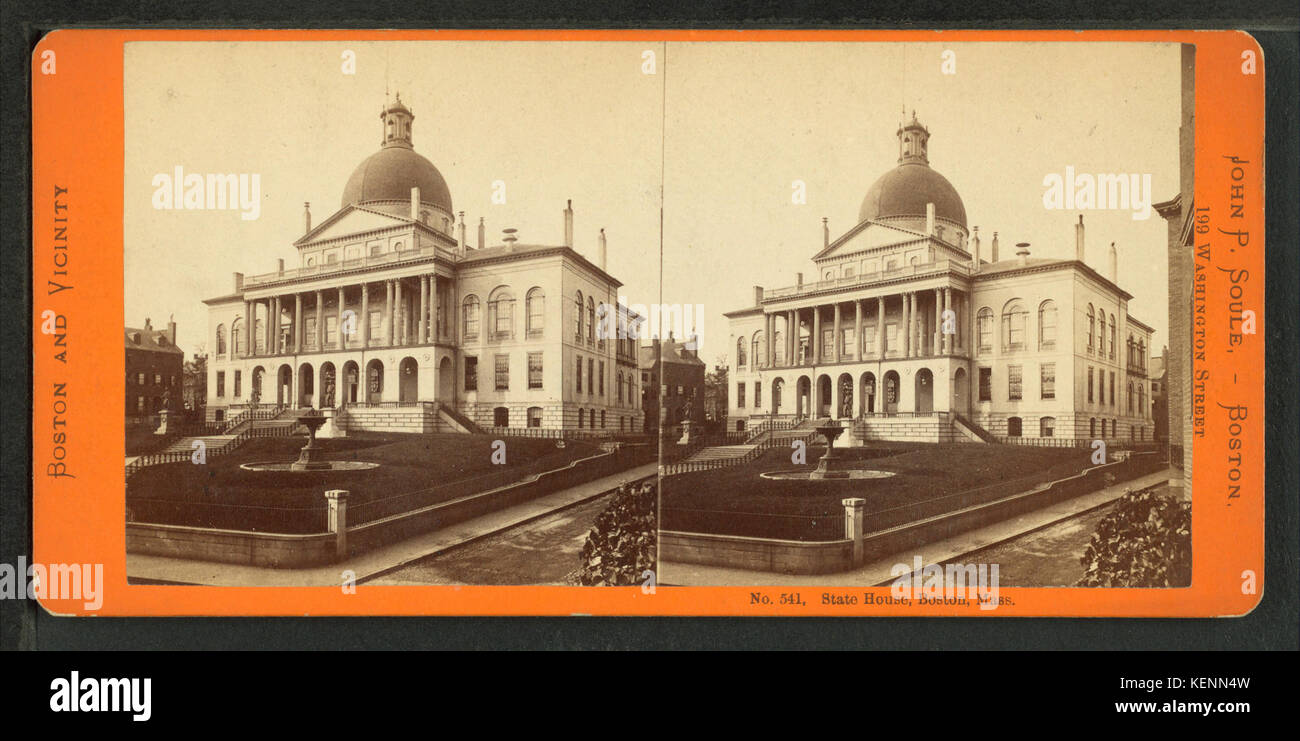 State House, Boston, Mass, en Soule, John P., 1827 19045 Banque D'Images