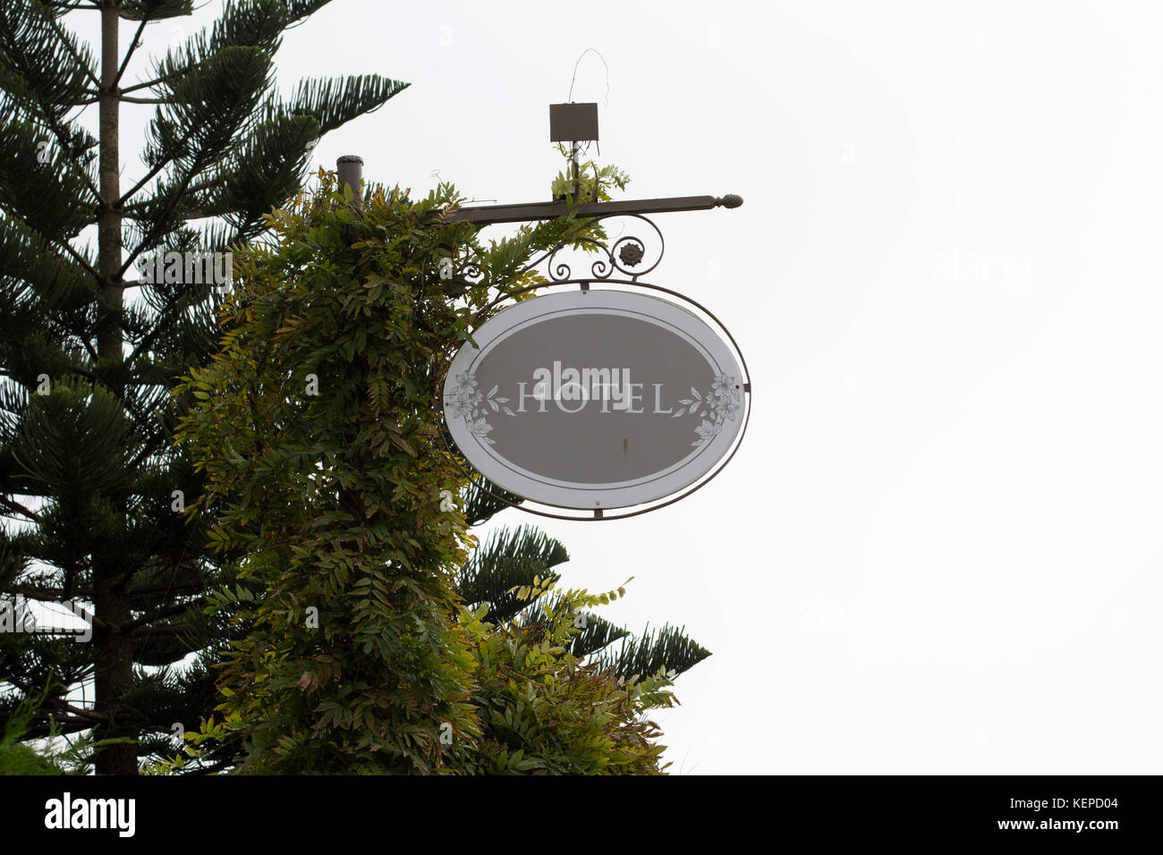 signe de l’hôtel Banque D'Images