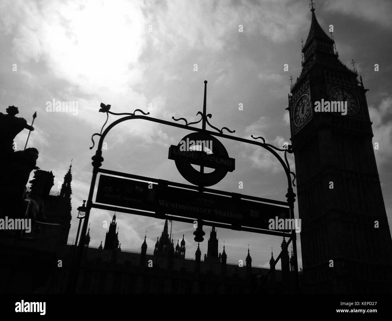 Elizabeth Tower, alias 'Big Ben' Chambres du Parlement Banque D'Images