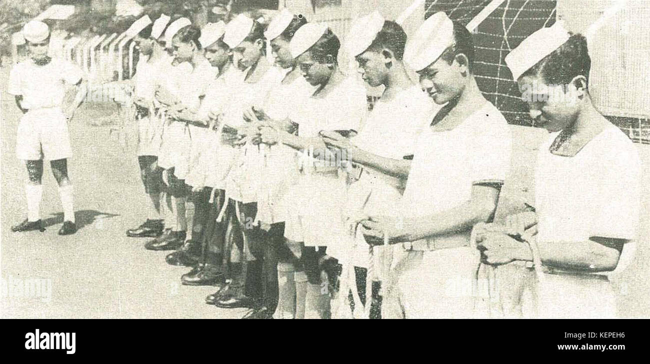 Les cadets de la marine indonésienne Jalesveva Jayamahe, nœuds, p223 Banque D'Images