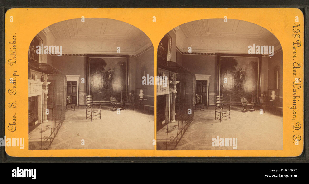 Salle à manger d'État, Mt. Vernon, par Charles S. Cudlip 2 Banque D'Images