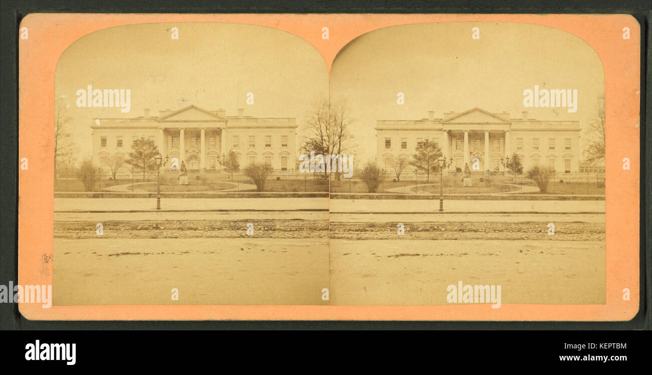 Il s'agit d'une représentation ou d'un enregistrement de la maison du président à Washington, DC, créé par Bell & Bro., mettant en évidence une représentation historique de la résidence. Banque D'Images Il s'agit d'une représentation ou d'un enregistrement de la maison du président à Washington, DC, créé par Bell & Bro., mettant en évidence une représentation historique de la résidence. Banque D'Images
