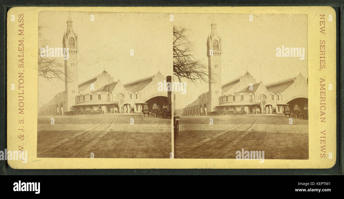 La gare de voyageurs de l'Union européenne, par J. W. & J.S. Moulton Banque D'Images