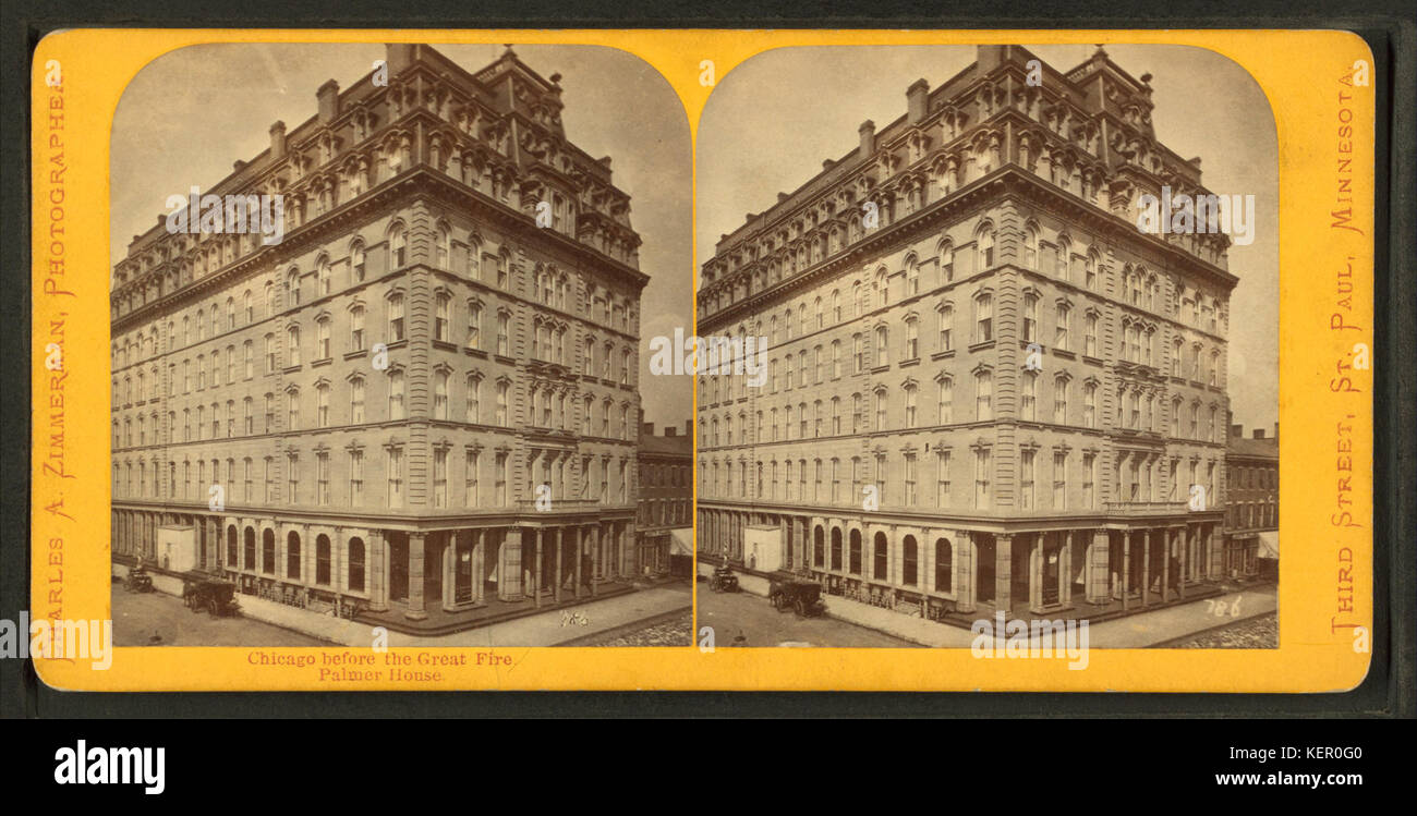 Palmer House, par Zimmerman, Charles A., 1844, 1909 Banque D'Images