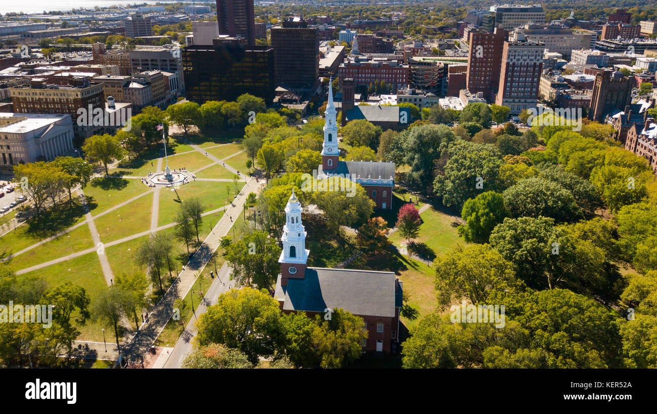 New Haven Green, New Haven, Connecticut, USA Banque D'Images