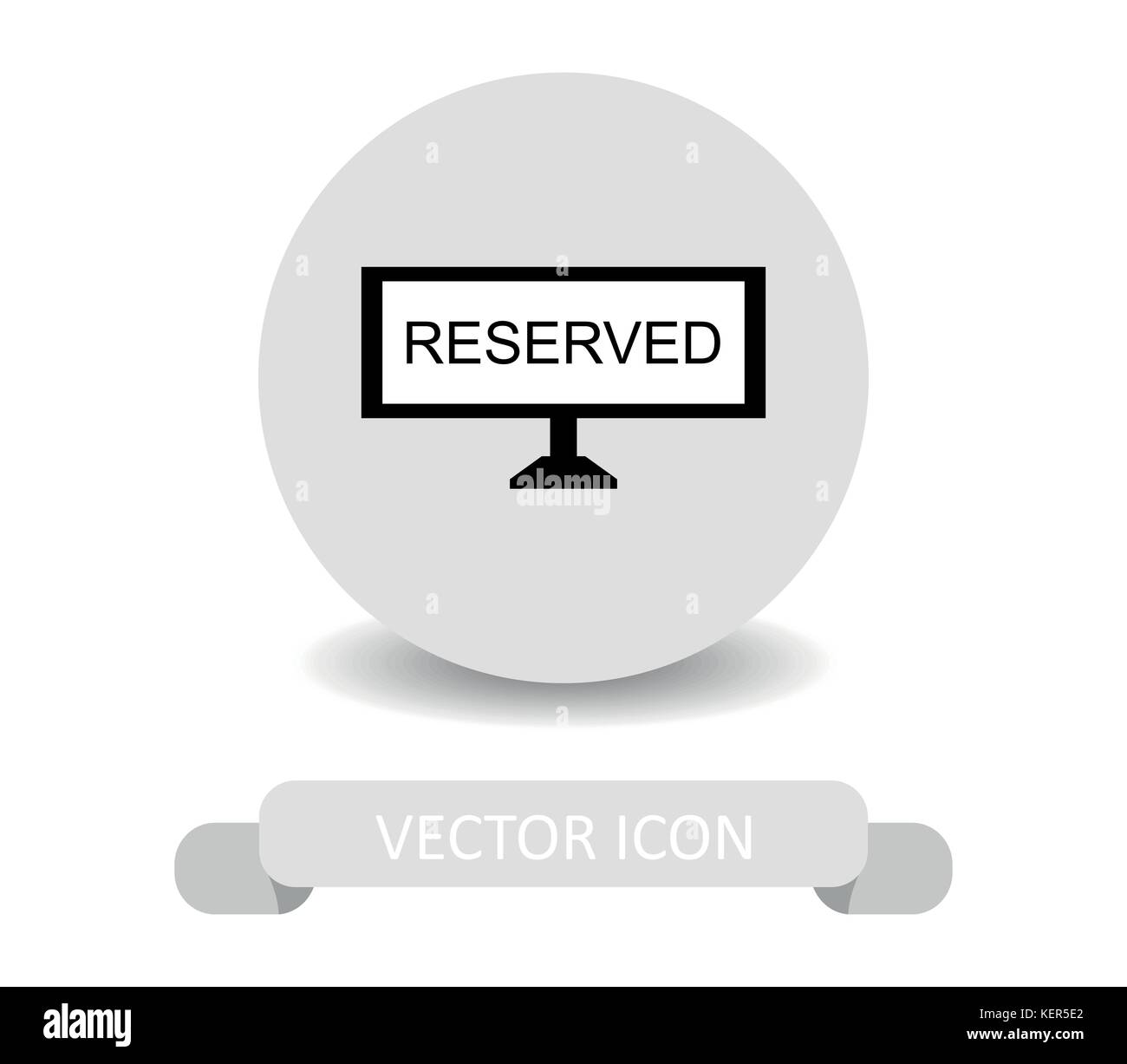 Réservés sur fond blanc Illustration de Vecteur