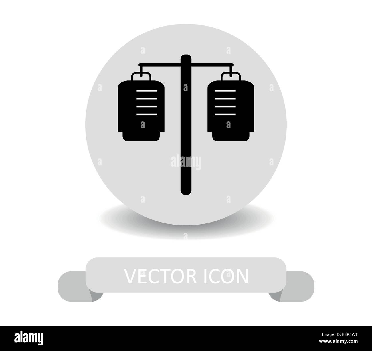 Goutte médical sur fond blanc Illustration de Vecteur