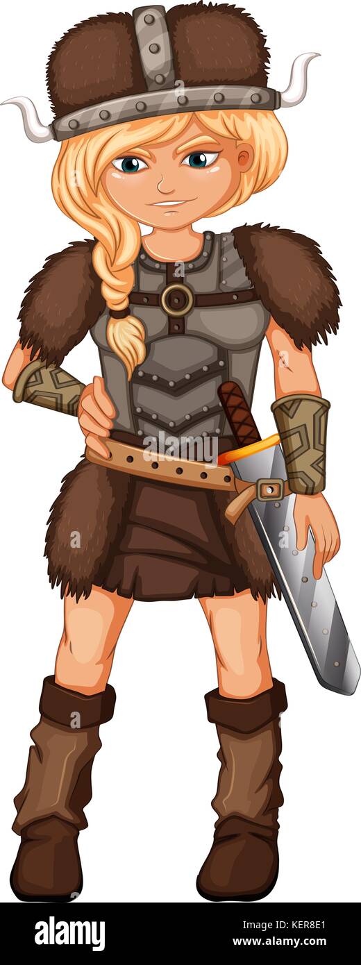 Illustration D Une Femme Viking Image Vectorielle Stock Alamy