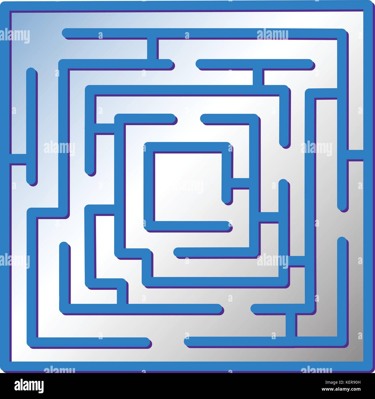 Illustration d'un labyrinthe puzzle Illustration de Vecteur