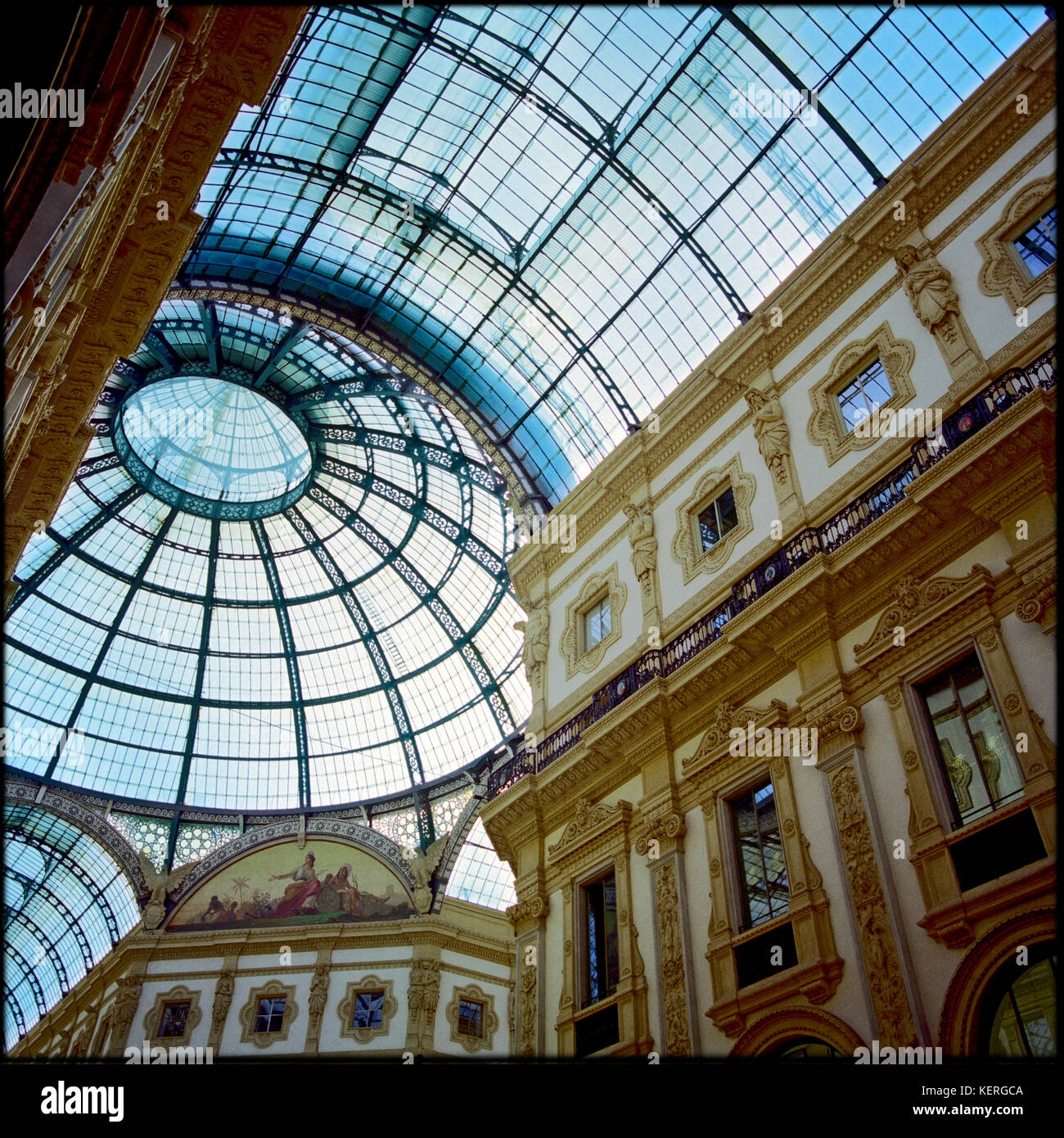 L'Italie, Lombardie, Milan, Vittorio Emanuele II galerie commerçante Banque D'Images